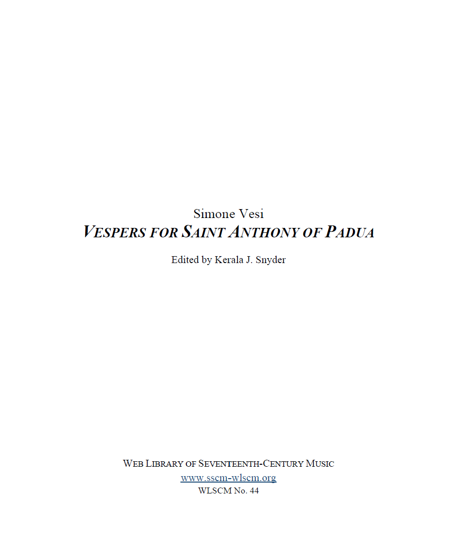 Vesi Title Page WLSCM 44